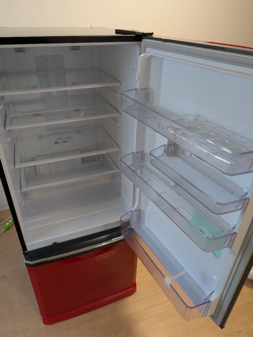 三菱 2015年製冷蔵庫 赤 MR-D30X-R 298L 動作品 たのメル便