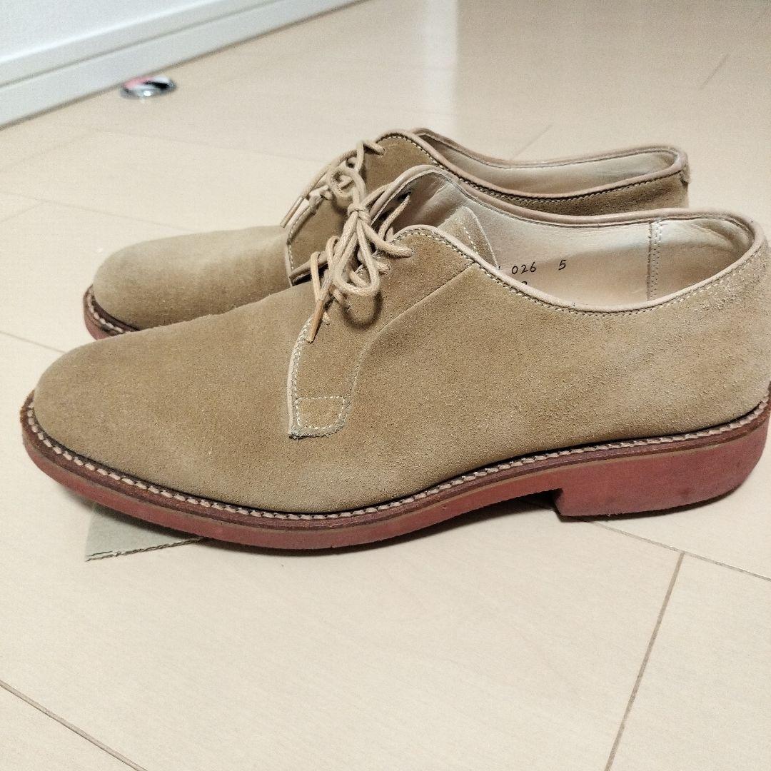 Alden ベージュ スエード レースアップ 7 1/2D