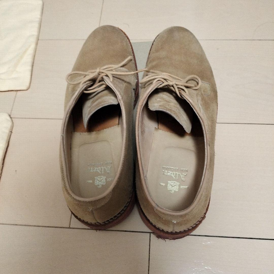 Alden ベージュ スエード レースアップ 7 1/2D