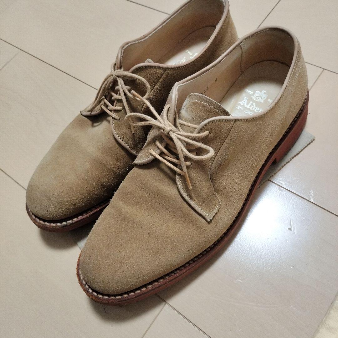 Alden ベージュ スエード レースアップ 7 1/2D