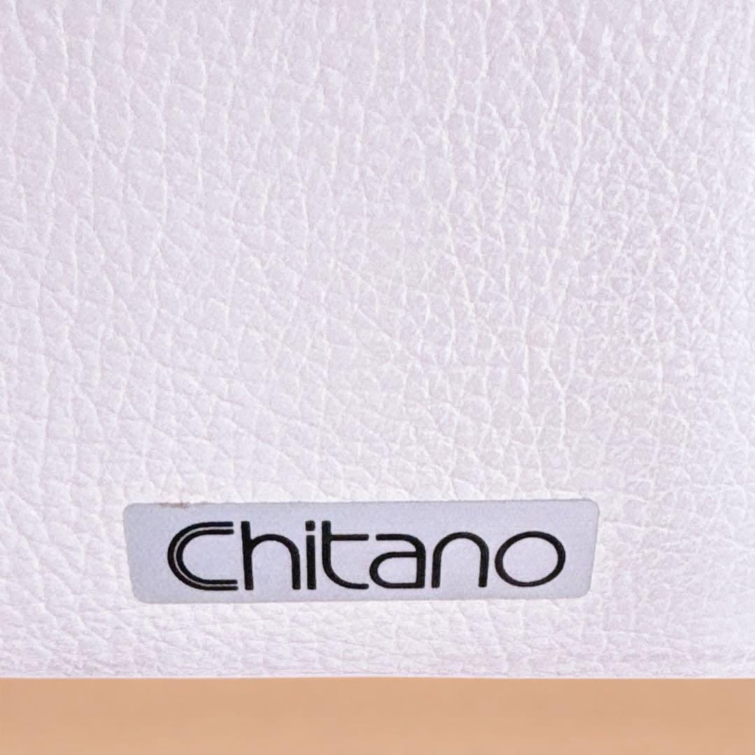 Chitano 本革 回転式 1人掛けソファ ホワイト