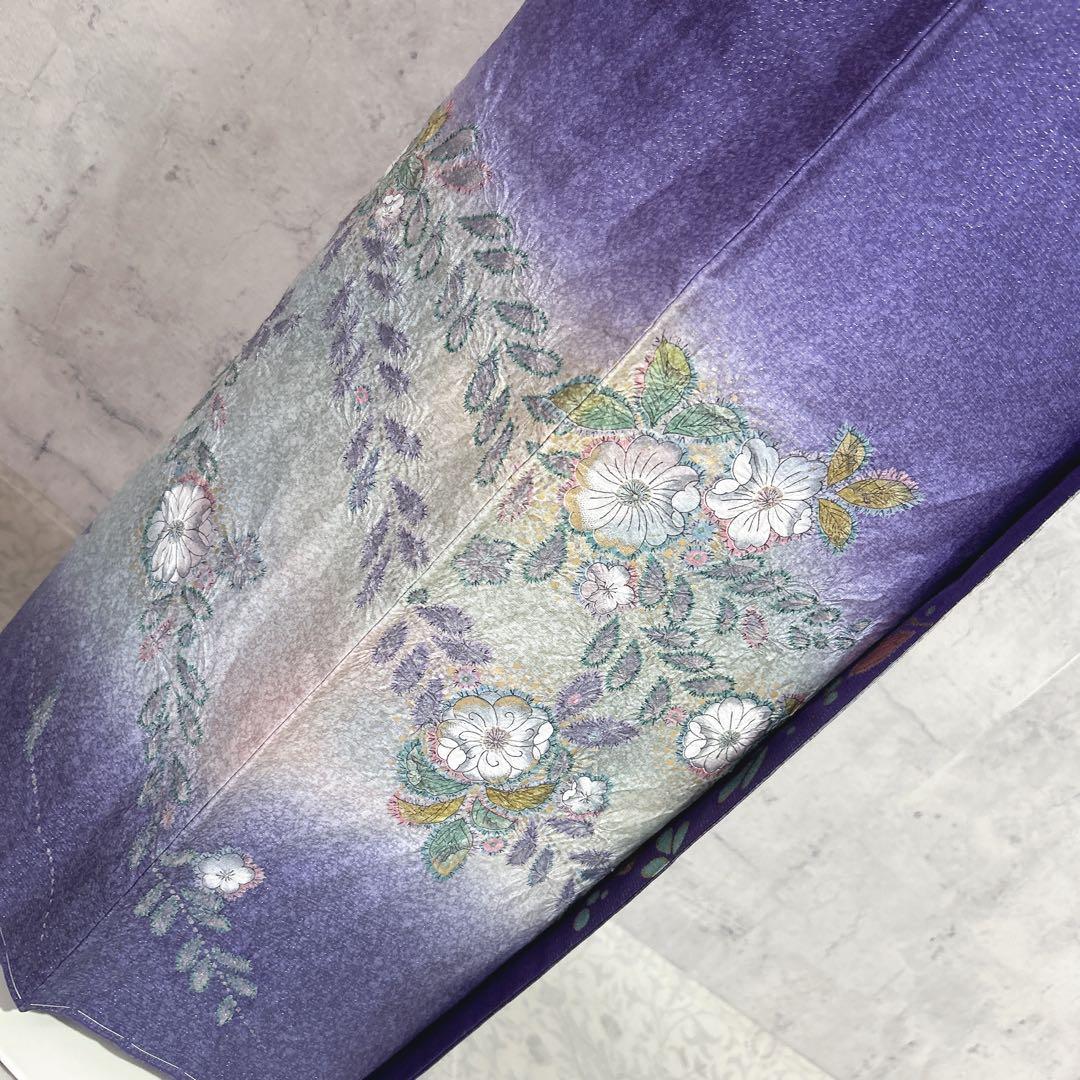 訪問着フルセット　大島紬　着物　正絹　究極のシャレ着　銀通し　辻ヶ花　未使用