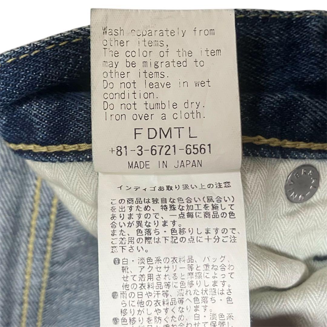 FDMTL ファンダメンタル 刺し子 加工デニム パンツ Fundamental
