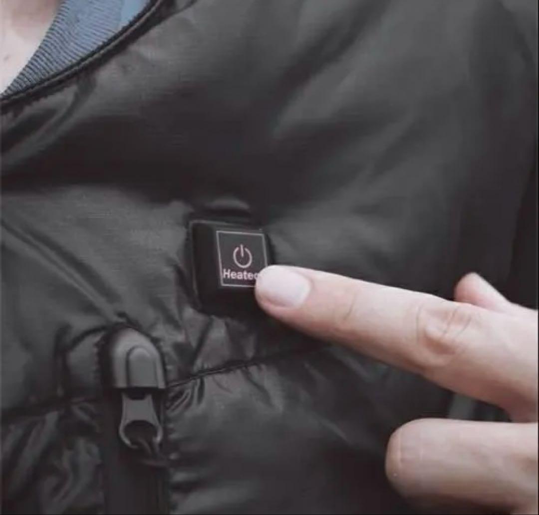 電熱ベストHeateck 黒　ブラック