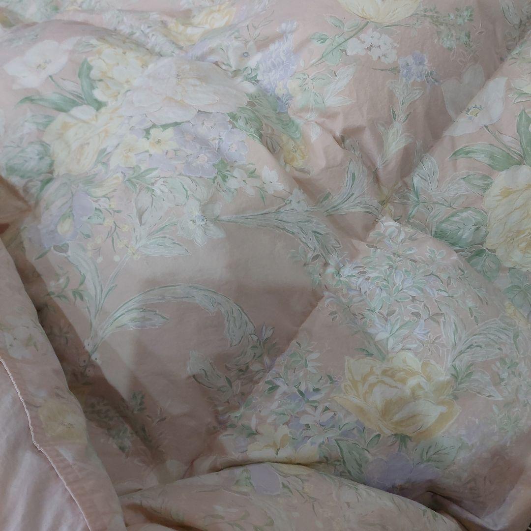 羽毛掛け布団 中古 ピンク系