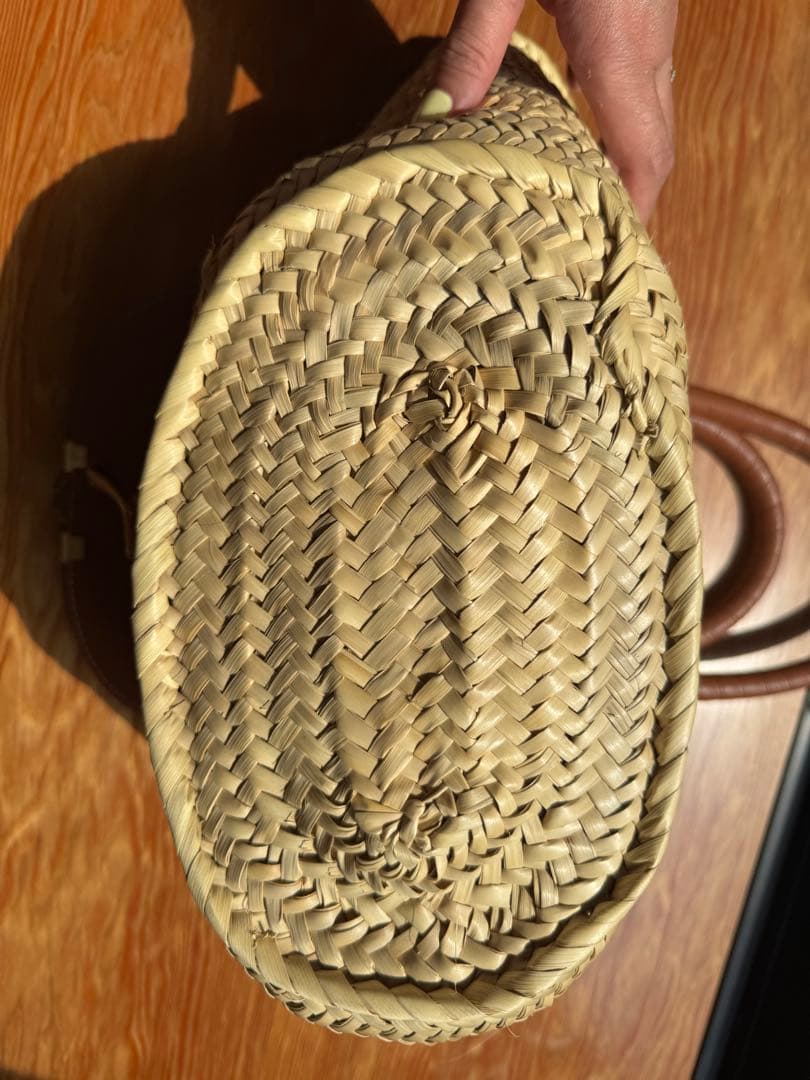 Chloe レザーのかごバッグ