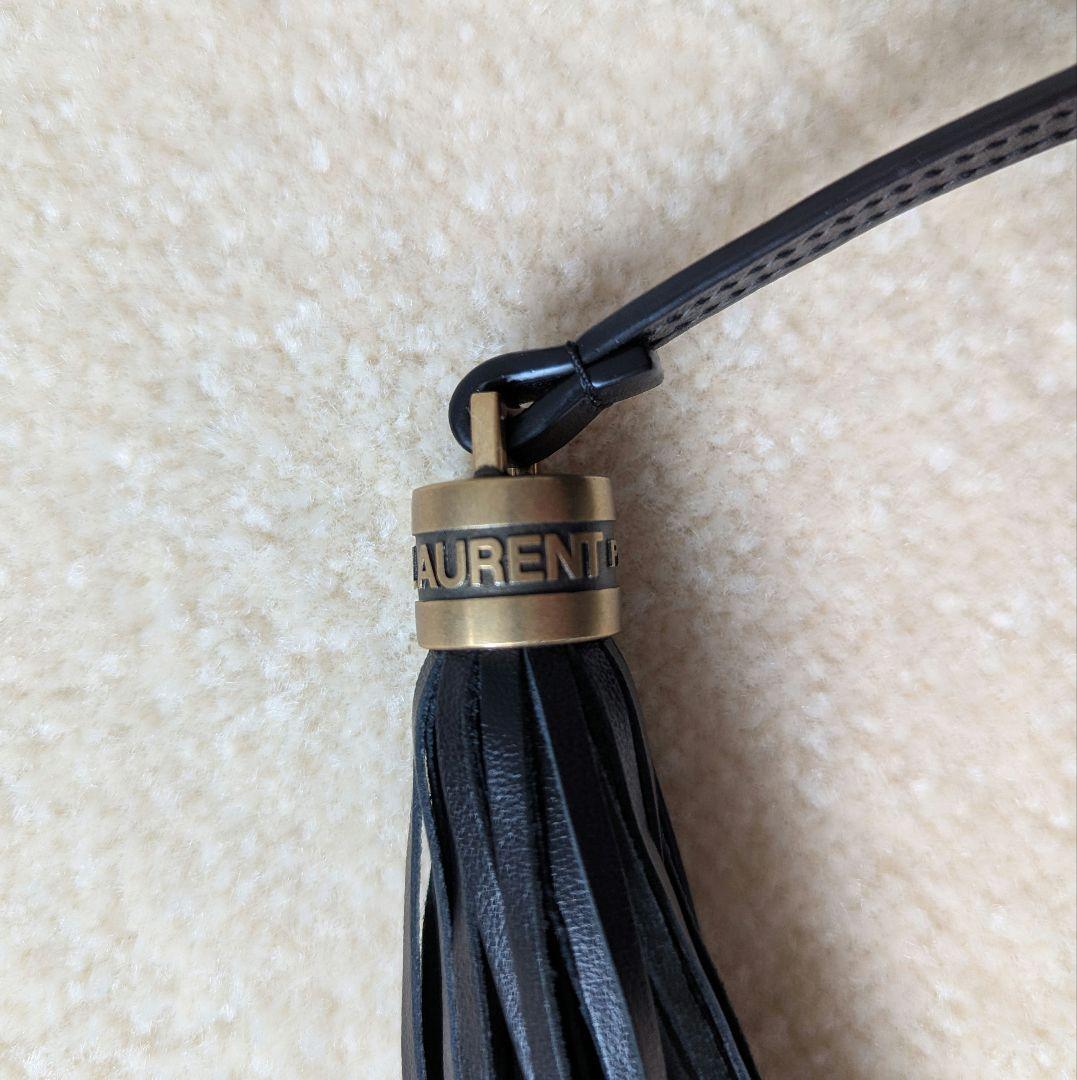 【極美品】サンローラン ルー カメラバッグ ショルダーバッグ ブラック ゴールド