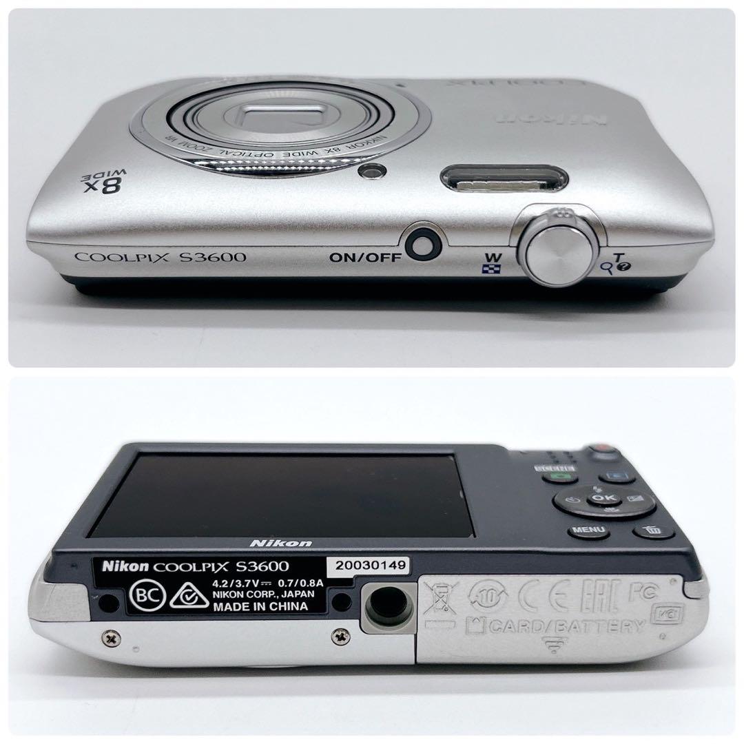 Nikon ニコン COOLPIX S3600 シルバー コンデジ