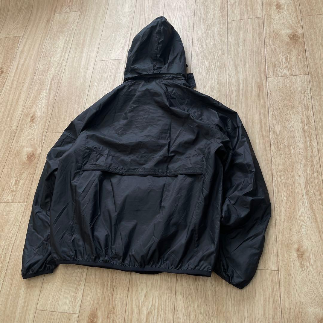 NIKE マットブラック テック系 ナイロンジャケット 短丈 シェルパーカー M
