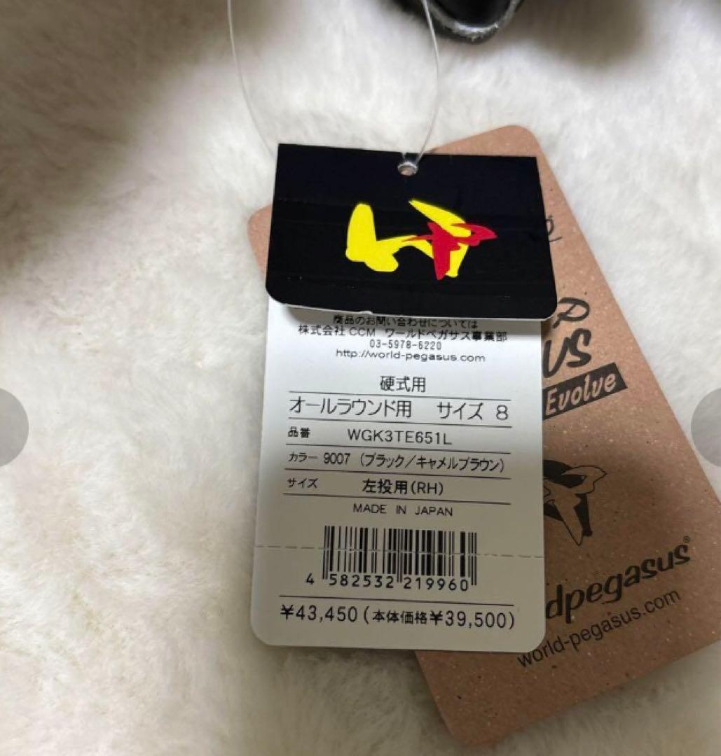 定価43450円！ワールドペガサス硬式用　オールラウンド　左　新品未使用袋付