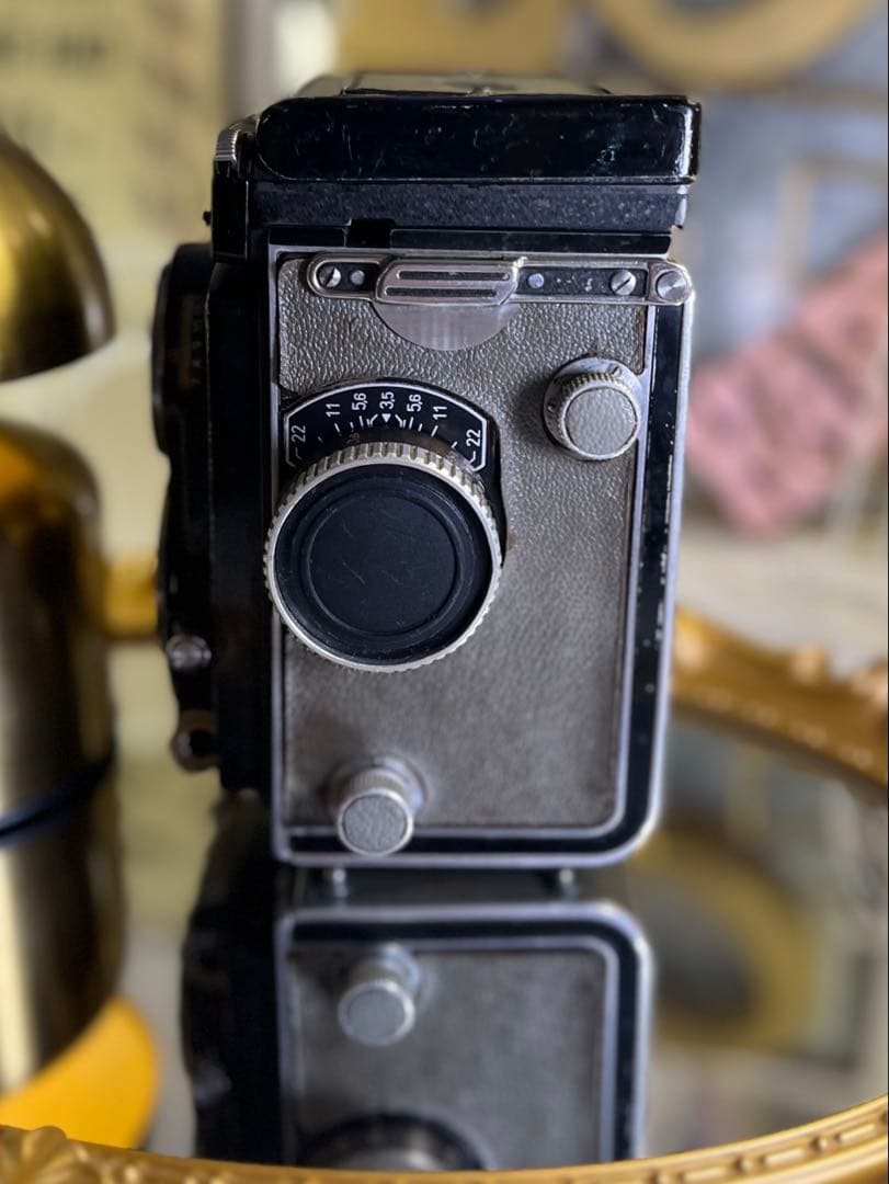 【希少グレー革】Rolleiflex T型 Tessar 75mm f3.5
