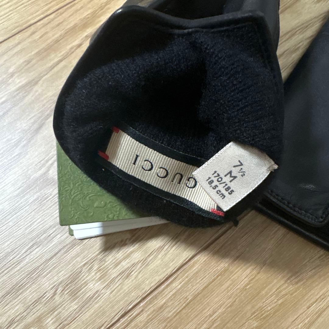 新品未使用品！！GUCCI革手袋 レディース 黒 GGマーモント ラムスキン