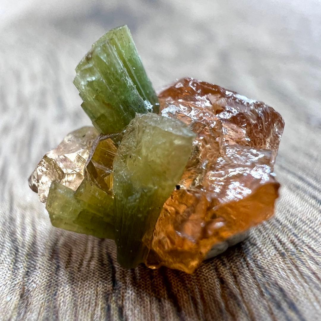 ヘソナイト ガーネット ダイオプサイト 共生 鉱物 標本 原石