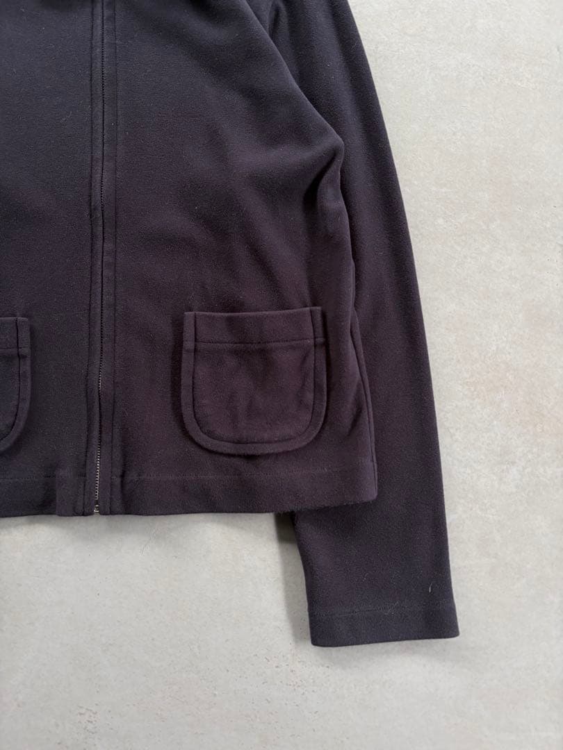 tricot COMME des GARÇONS ジップアップ フリース 丸襟