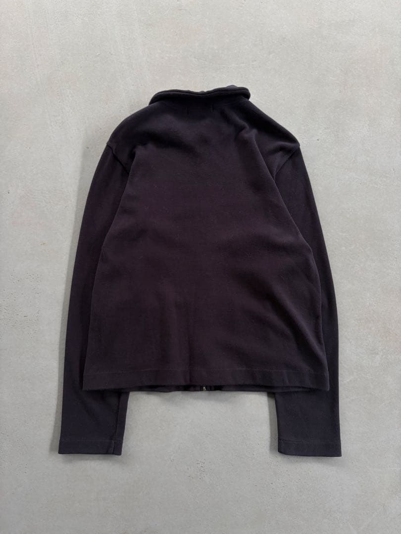 tricot COMME des GARÇONS ジップアップ フリース 丸襟