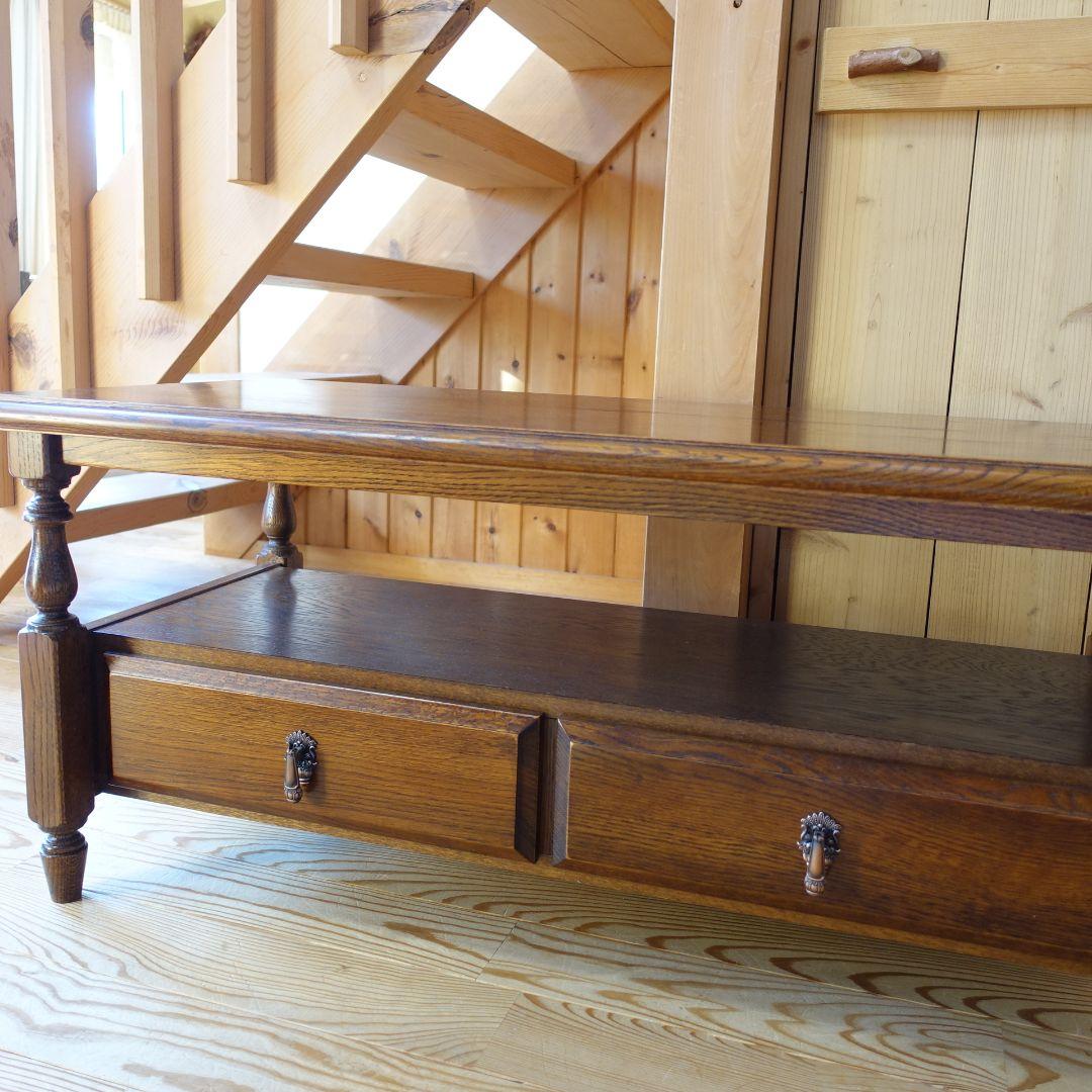 三越家具カントリーハウスブルージュ★引き出し付きセンターテーブル