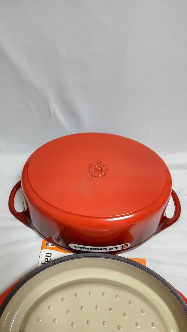 ルクルーゼ　クーザンス デュッフオーバル30㎝ チェリーレッド　幻の鍋