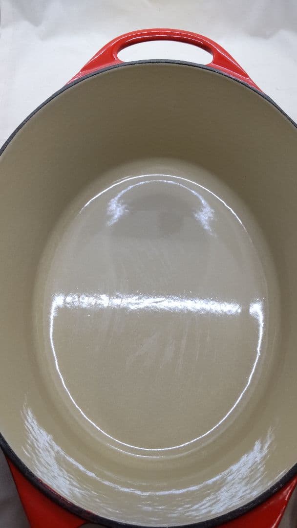 ルクルーゼ　クーザンス デュッフオーバル30㎝ チェリーレッド　幻の鍋
