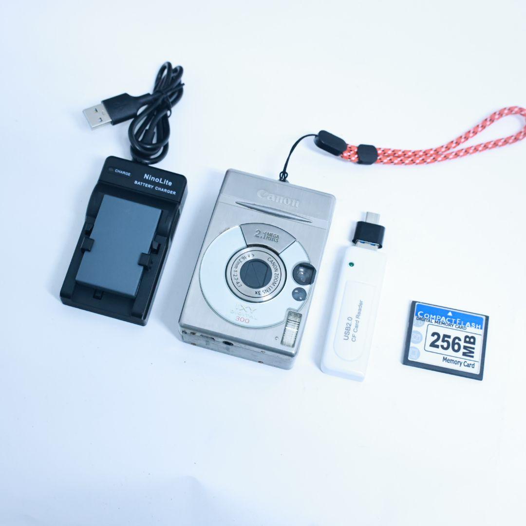 スマホ転送可 デジタルカメラ　Canon IXY Digital300 カード付