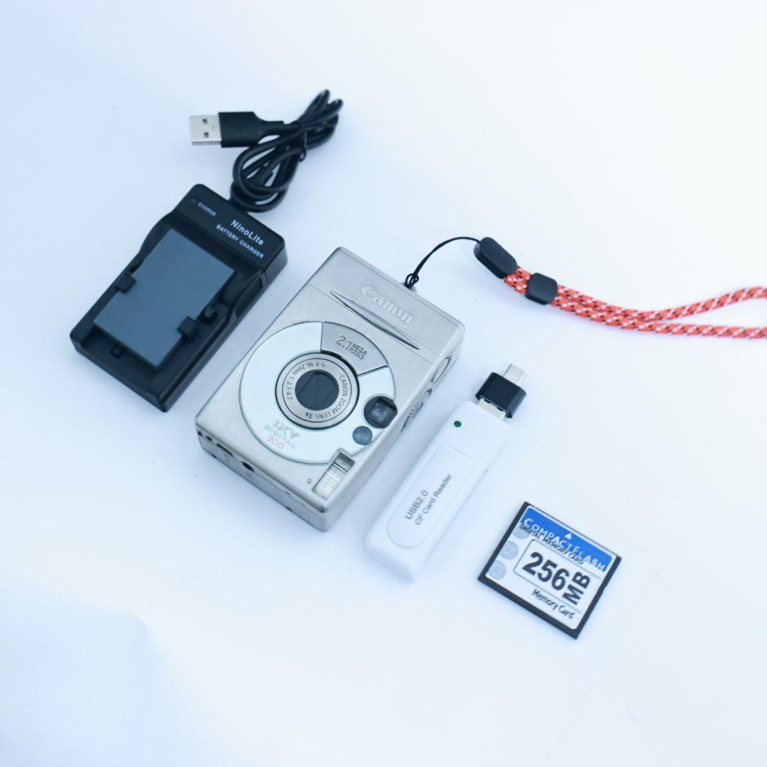 スマホ転送可 デジタルカメラ　Canon IXY Digital300 カード付