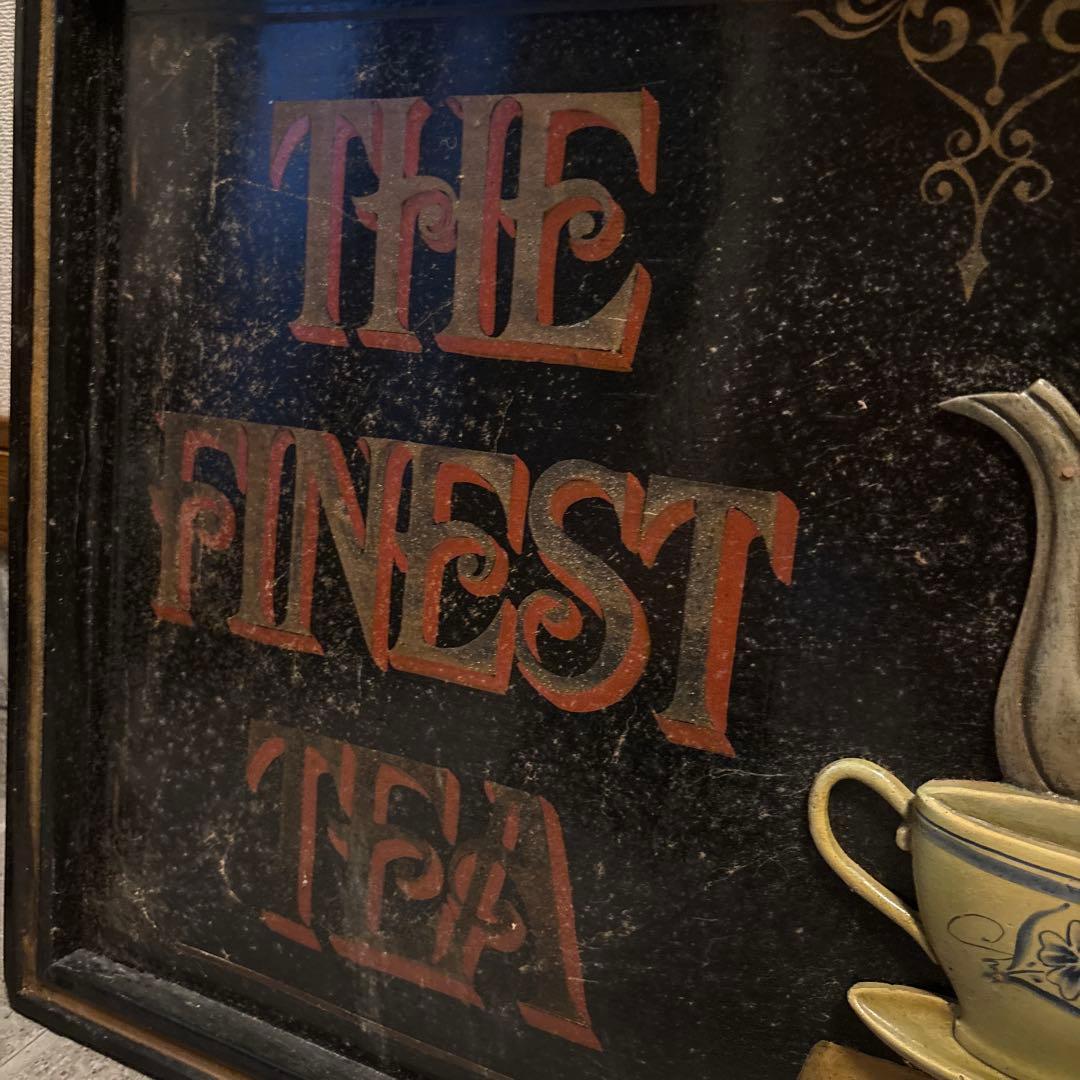 R.BRIGG FINEST TEA 英国ヴィンテージ 特大 看板 木製
