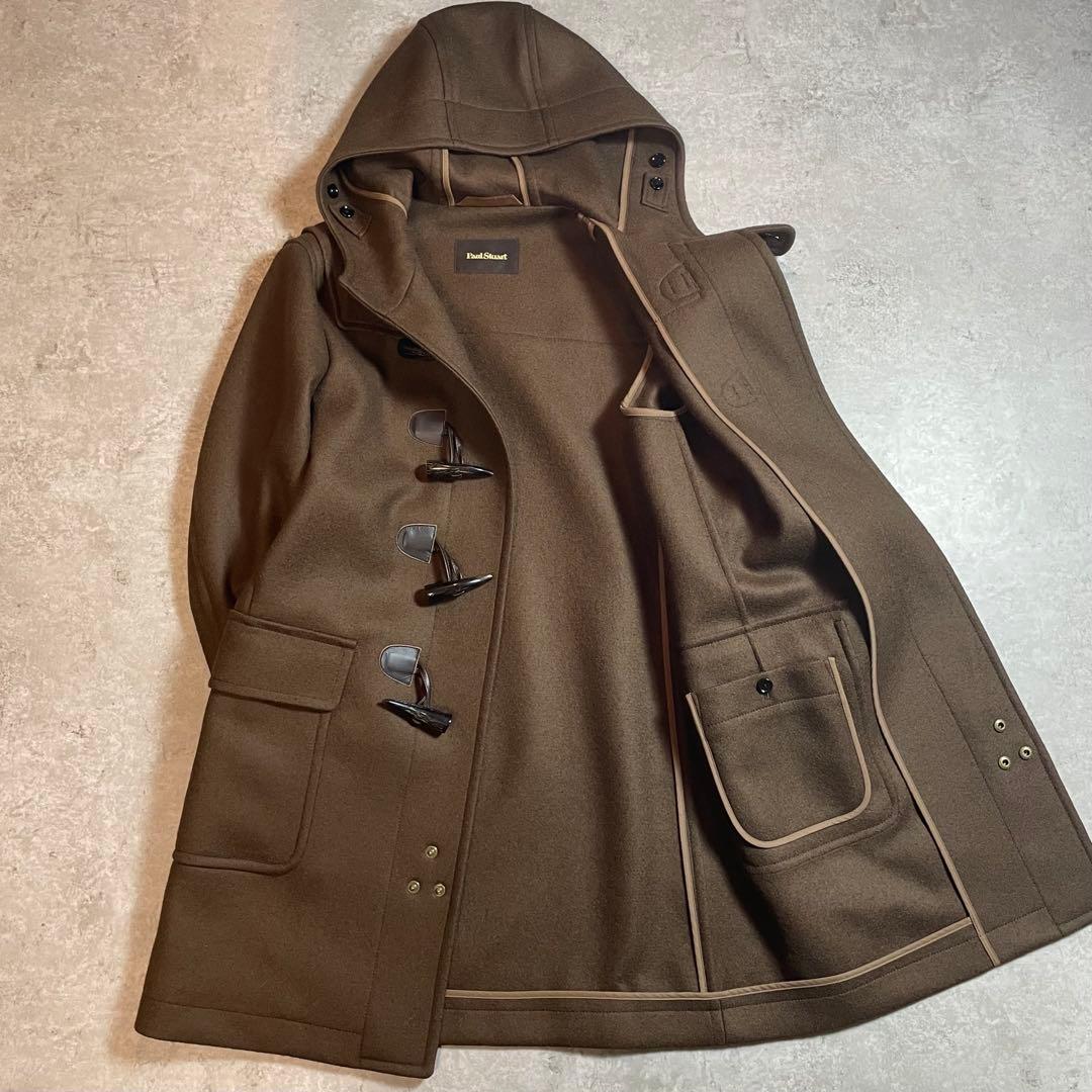 【極美品】ポールスチュアート ダッフルコート ウール100% ブラウン 46/M