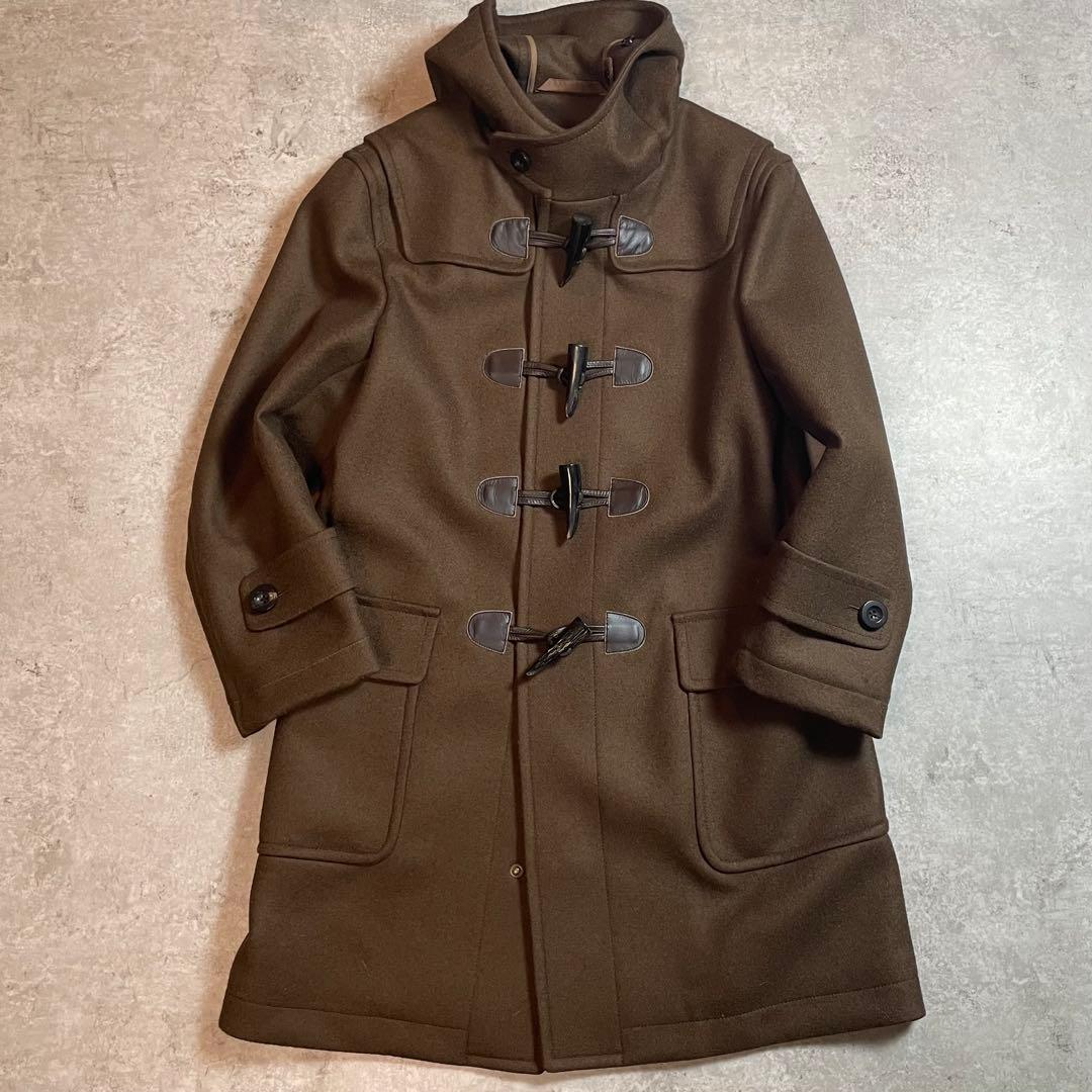 【極美品】ポールスチュアート ダッフルコート ウール100% ブラウン 46/M