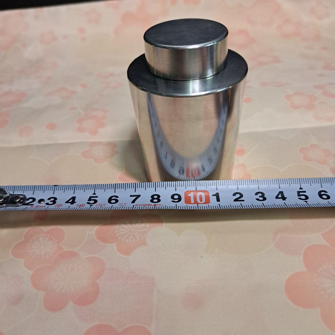 清課堂造 重量181.7ｇ 錫製 茶入 茶筒 茶壷 在銘 B2S1