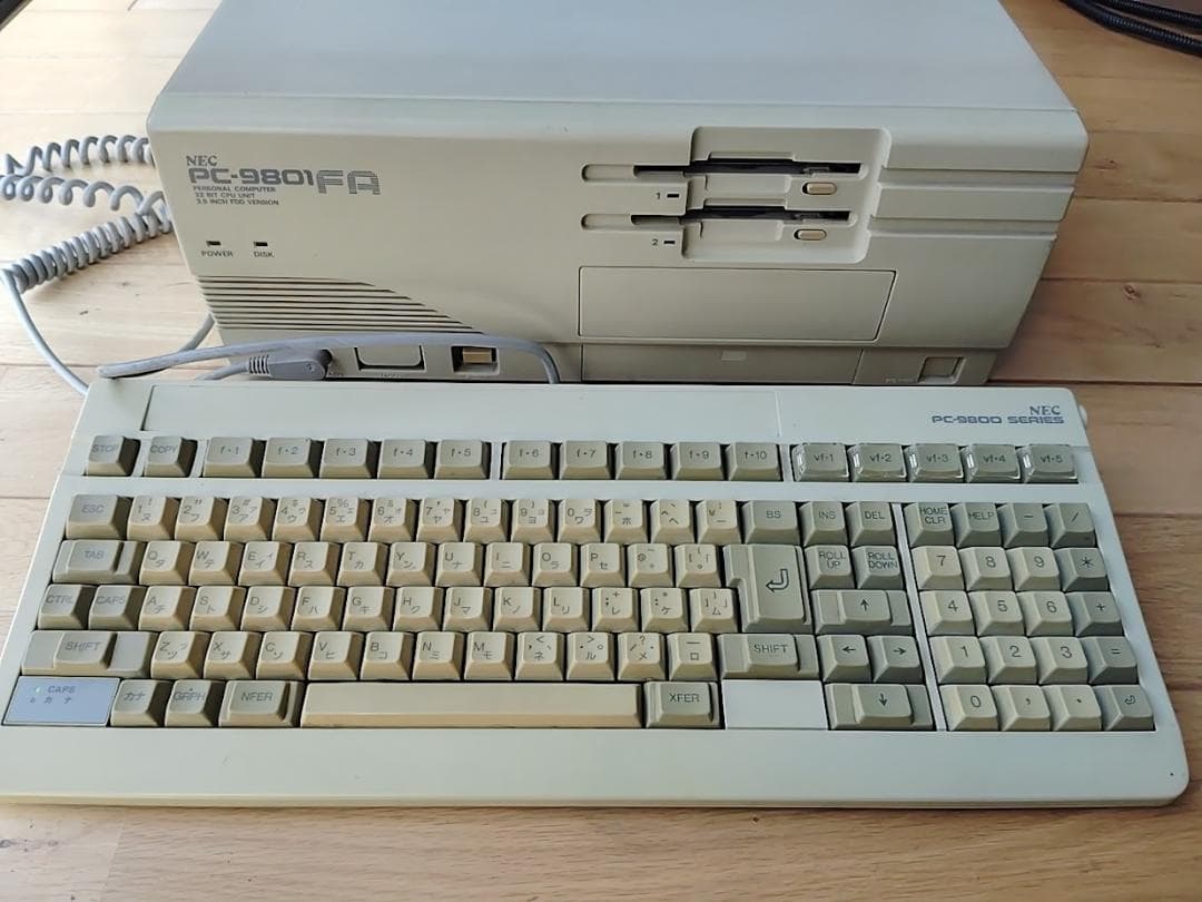 NEC PC-9801FA 本体 キーボード ジャンク品