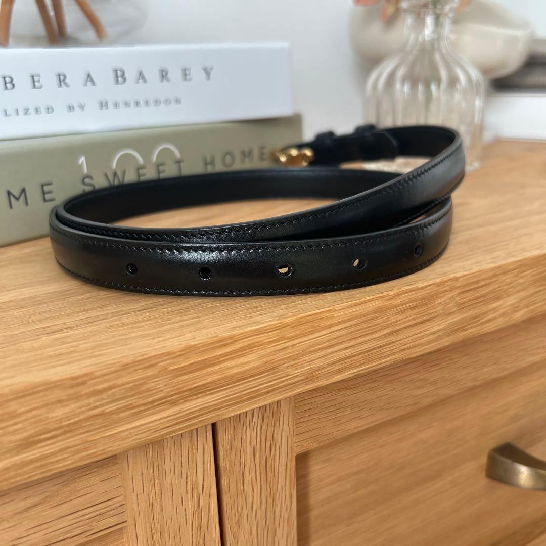 CELINE トリオンフ　ブラックレザーベルト