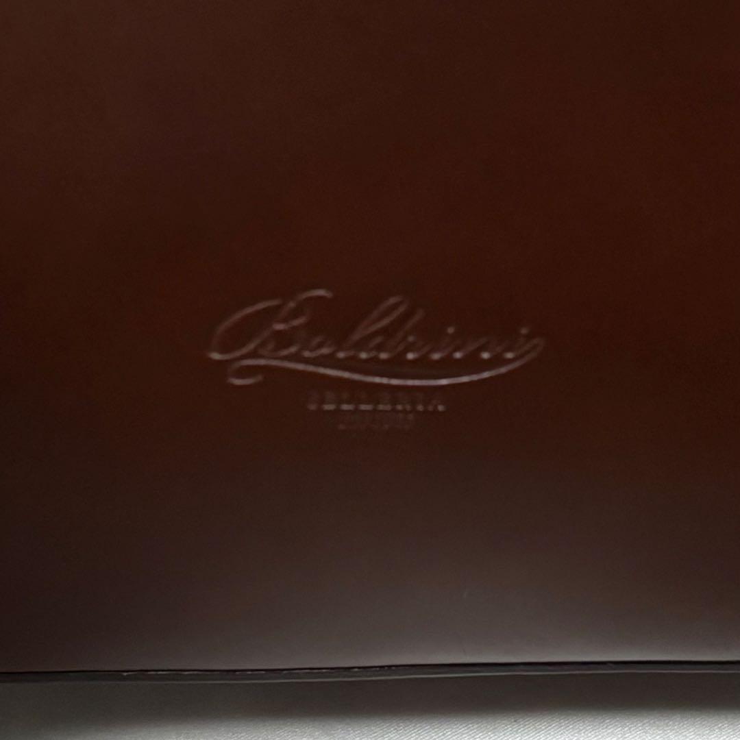 美品 SHIPS別注 ボルドリーニ セレリア 2way ビジネスバッグ A4 茶