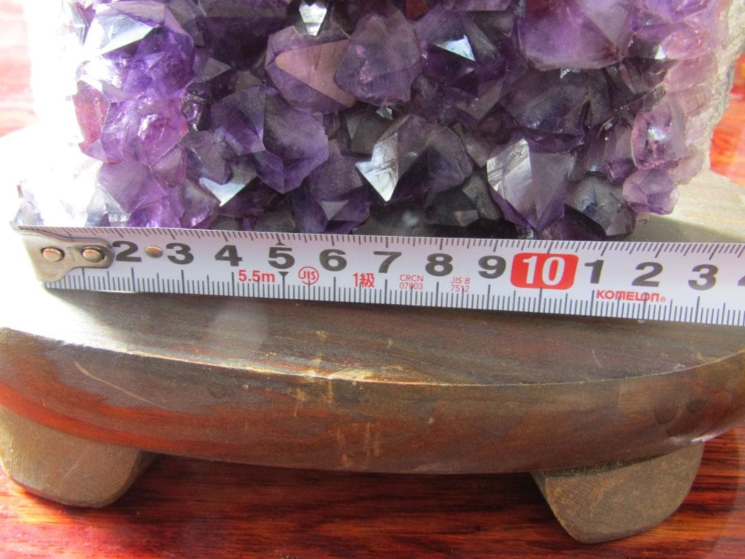 みつあんず　　　　アメジスト結晶 ドーム　置物 約30cm 高