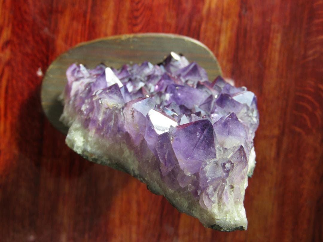 みつあんず　　　　アメジスト結晶 ドーム　置物 約30cm 高