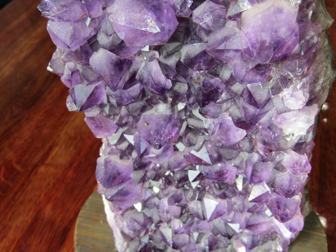 みつあんず　　　　アメジスト結晶 ドーム　置物 約30cm 高