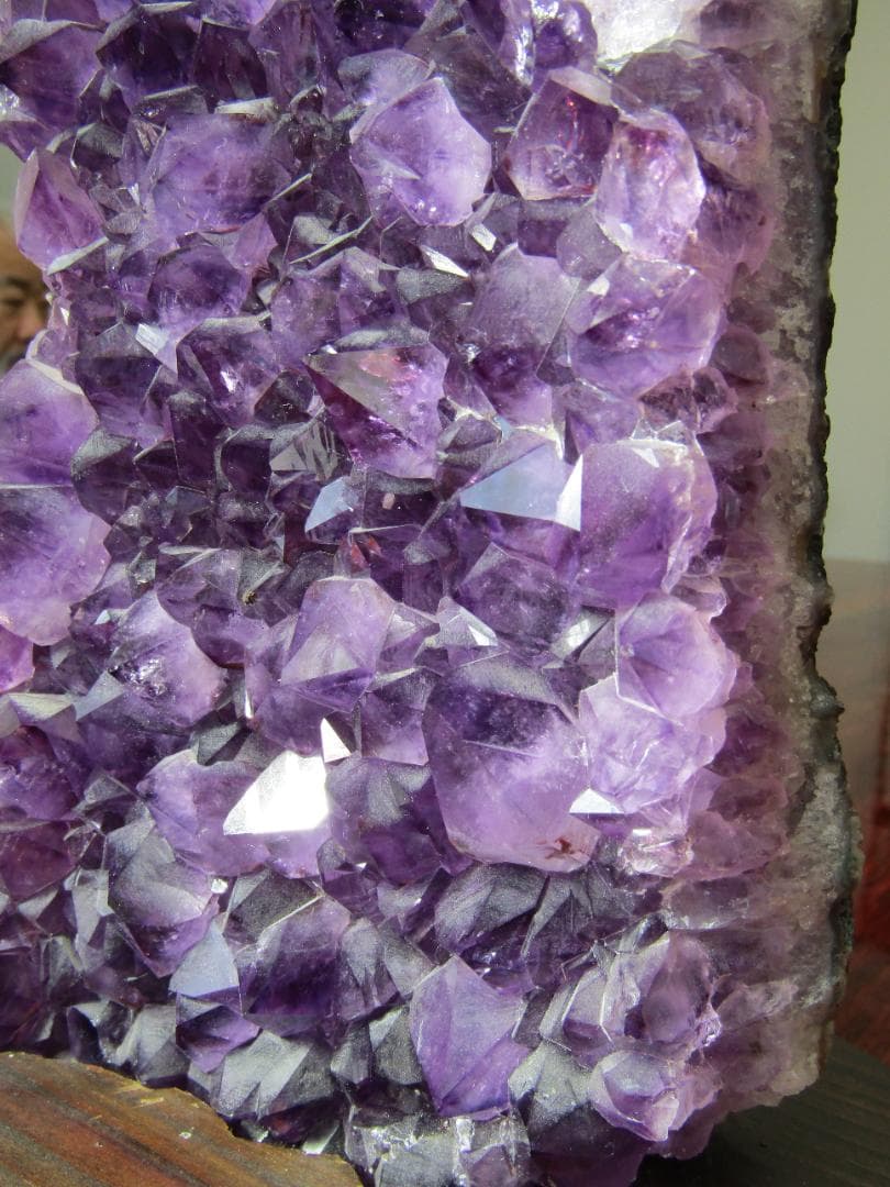 みつあんず　　　　アメジスト結晶 ドーム　置物 約30cm 高