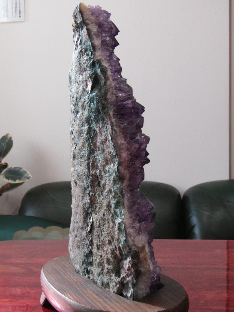 みつあんず　　　　アメジスト結晶 ドーム　置物 約30cm 高