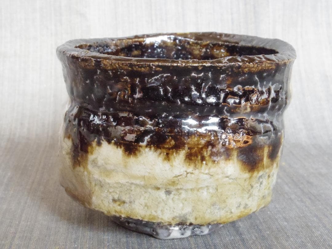 希少作★アロンサイス★引き出し黒茶碗★共箱・共布付