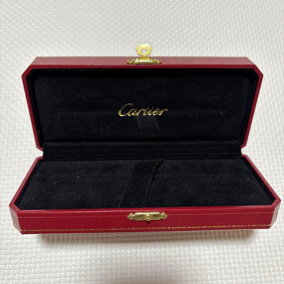 ラベンダー　Cartier ボールペン 黒 金色アクセント 専用ケース付き