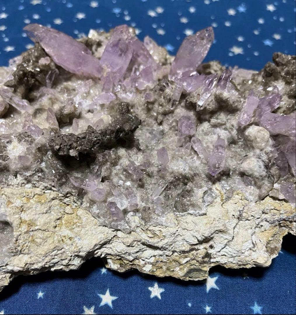 ＊8日まで＊ メキシコ ベラクルス州産 ベラクルスアメジスト 母岩付き原石