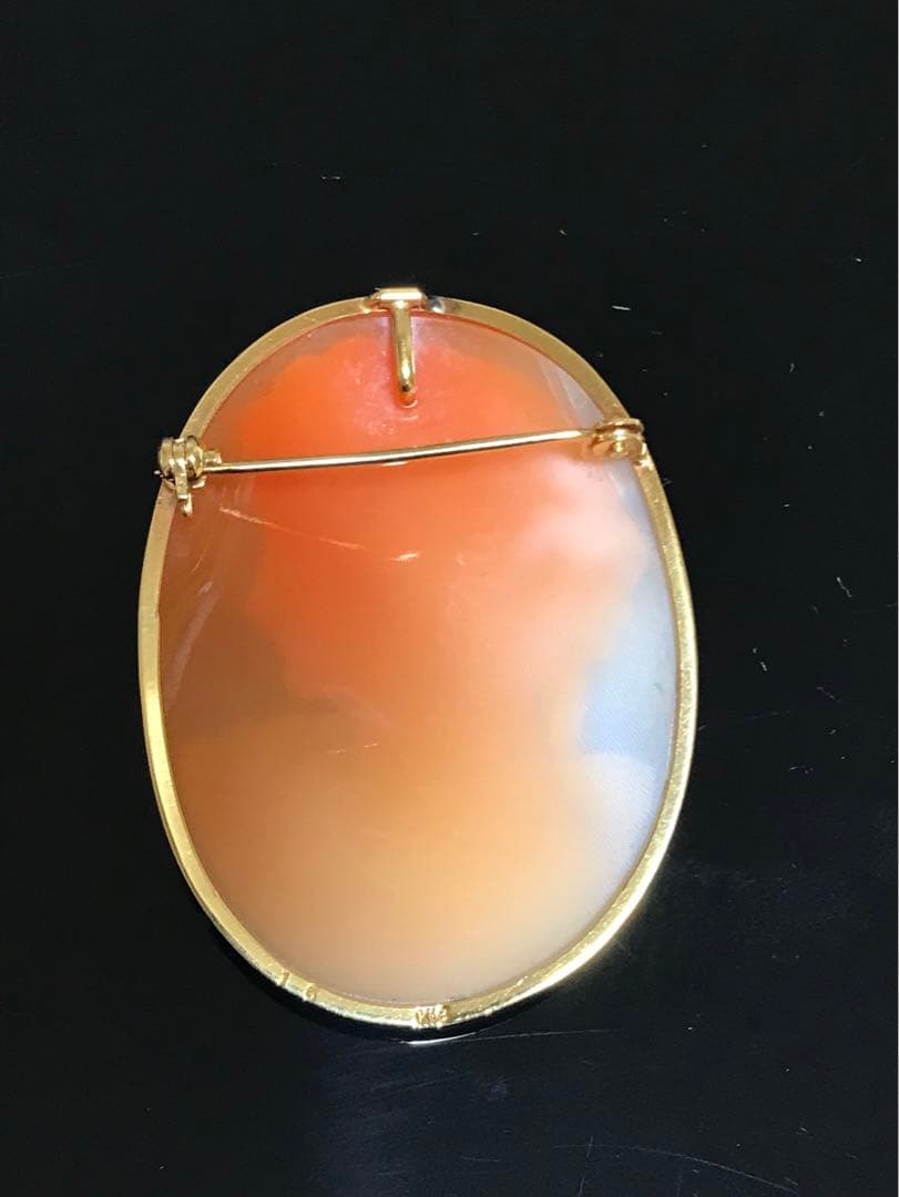 人気商品、激レアなk18作家のカメオ、ブローチ、トップ