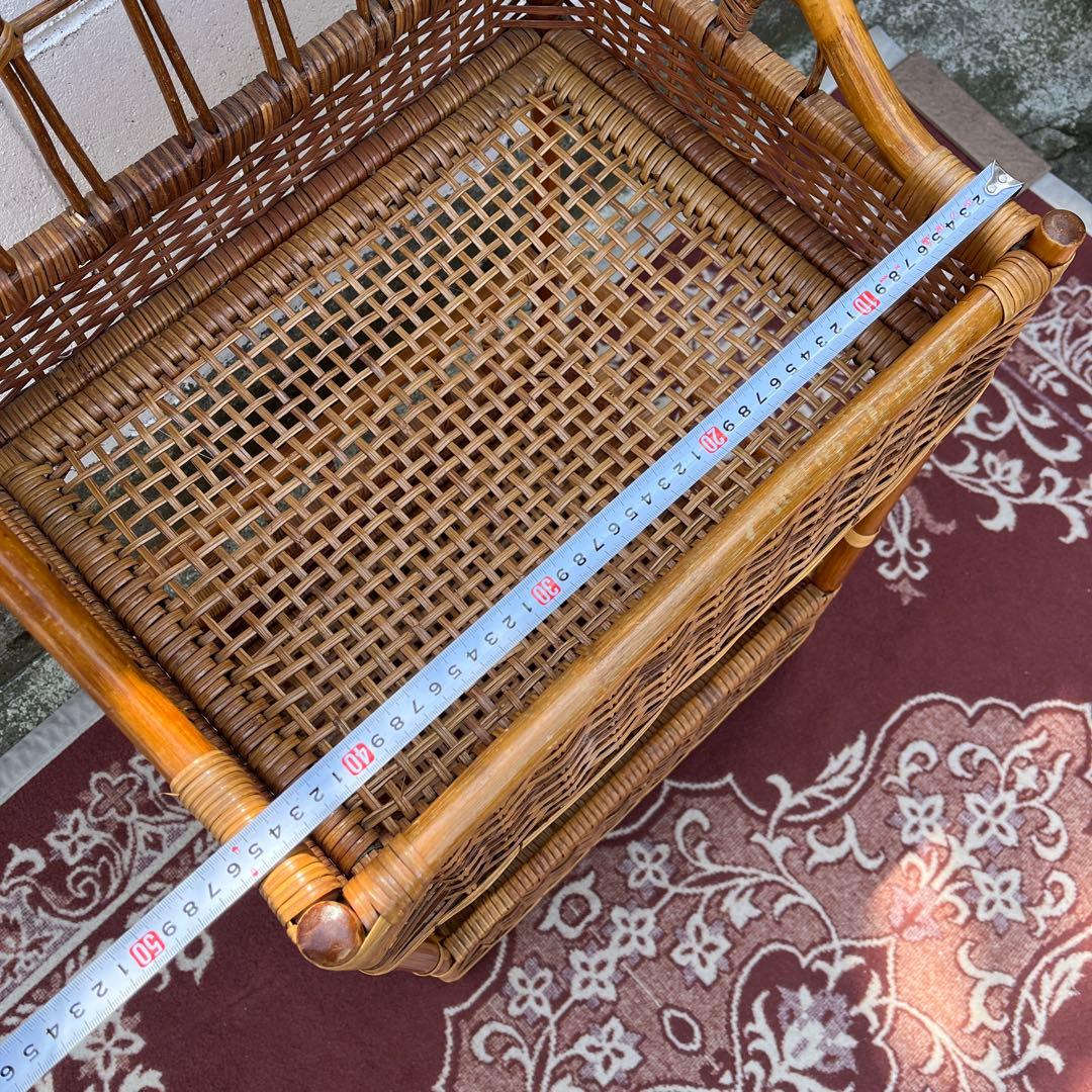 ナチュラル天然素材◾️籐ラタン製 ランドリーラック 脱衣籠 脱衣かご バスケット