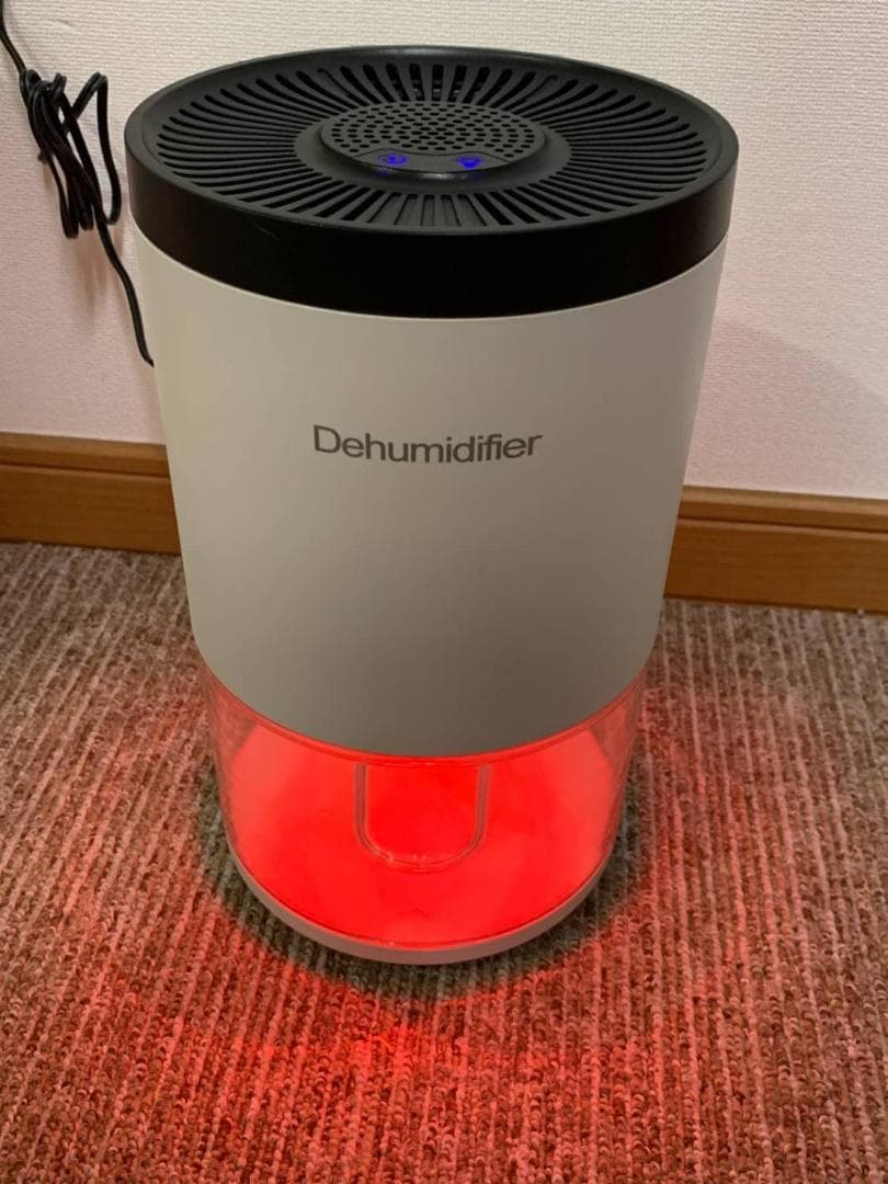 ワンタッチ操作 小型除湿機 ７色ライト