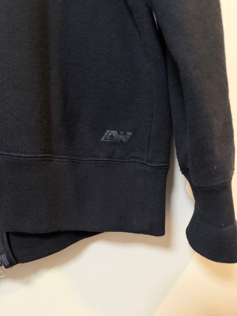 LW79 吊り編みトラックジャケット　ブラック　L