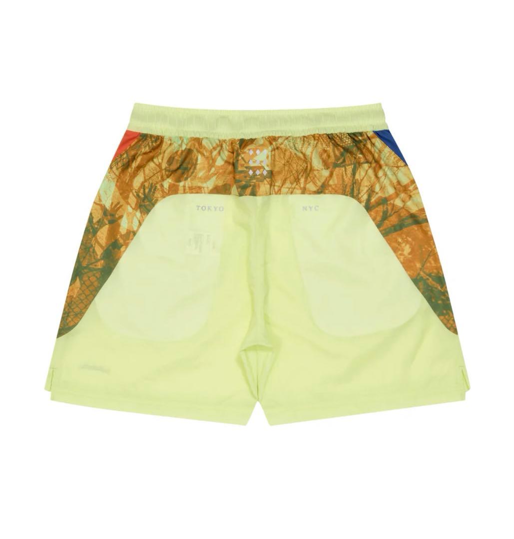 W Face Zip Shorts (lime cream) Lサイズ