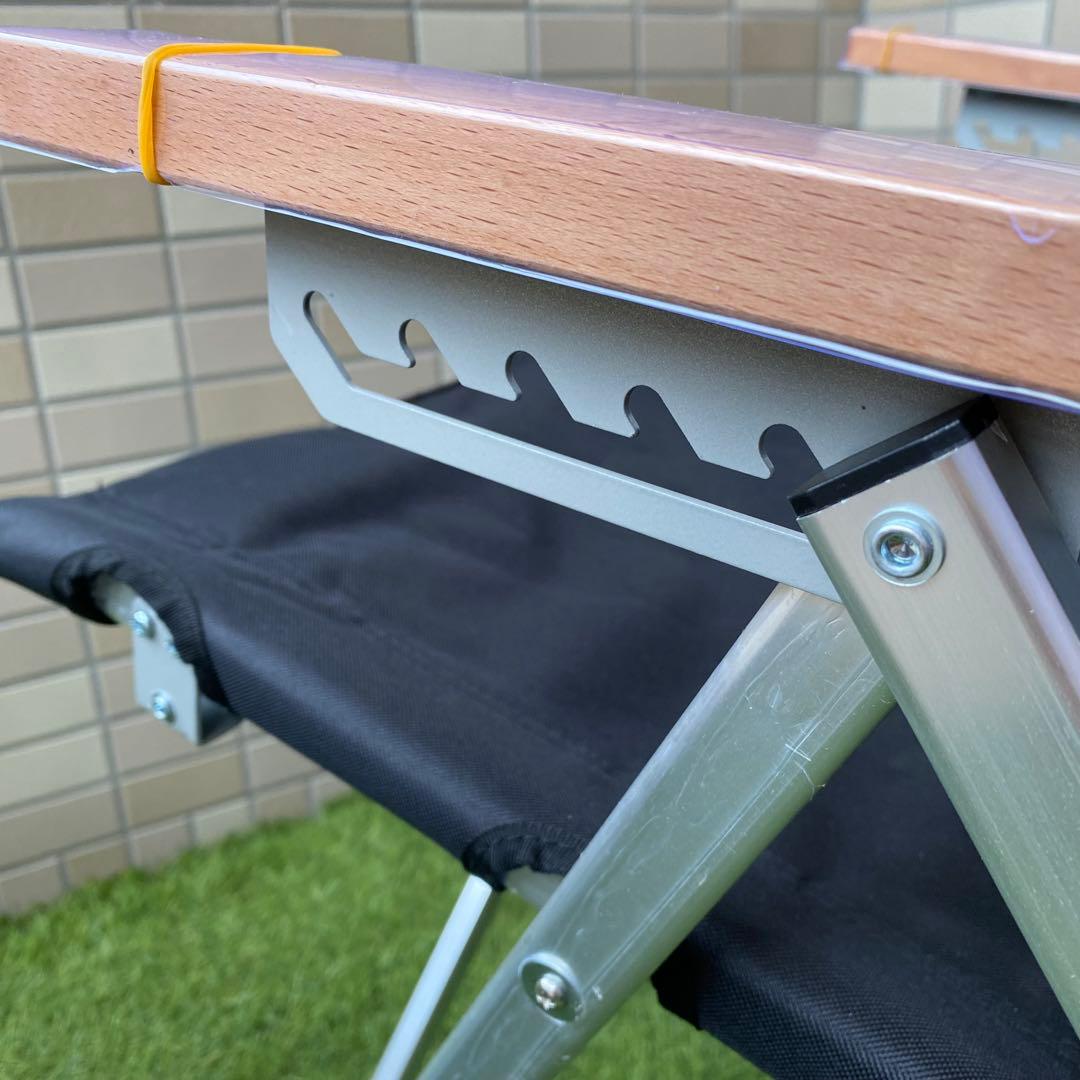 【新品コールマンOEM品】スノーピーク風レイチェア ブラック カーキ 2脚セット