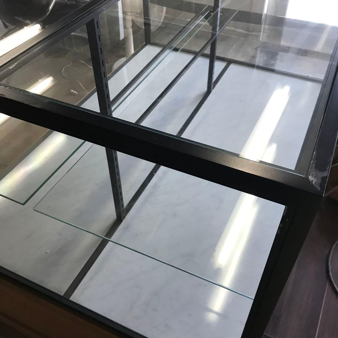 【引き取り/もしくは配達】オシャレ木目引き出し　店舗什器　棚　ディスプレイ