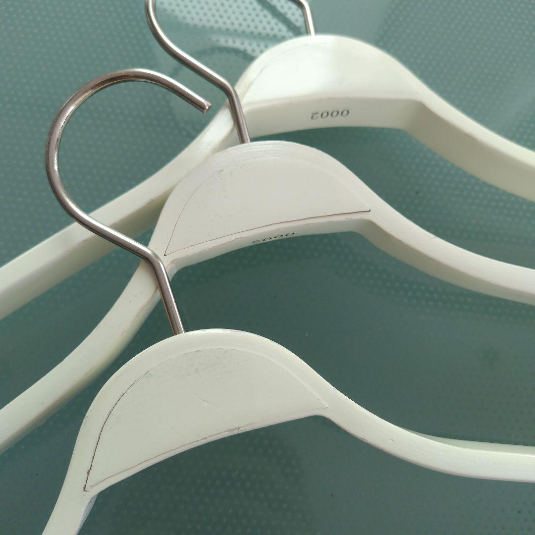 【LACOSTE 非売品】 ラコステ店舗用 木製ハンガー ホワイト 10本セット