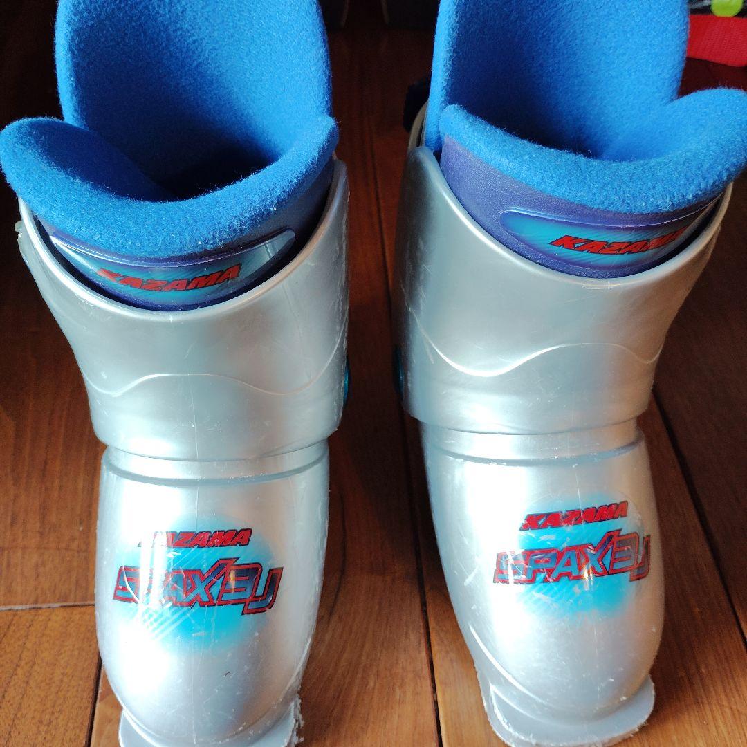 KAZAMA 90cm キッズ スキーセット ブルー