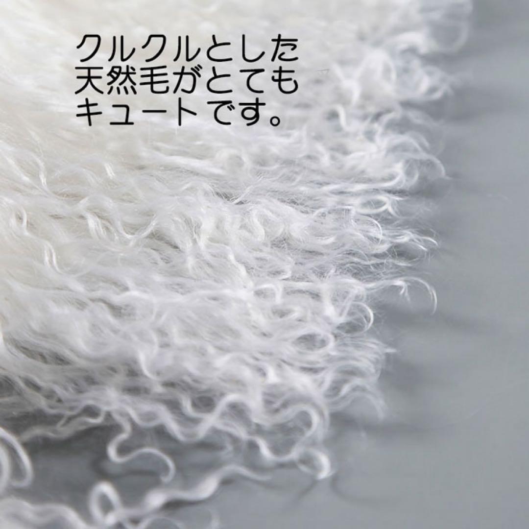 ひ*ぱ様 チベットラムフルスキン1匹物約60×95cmGY系