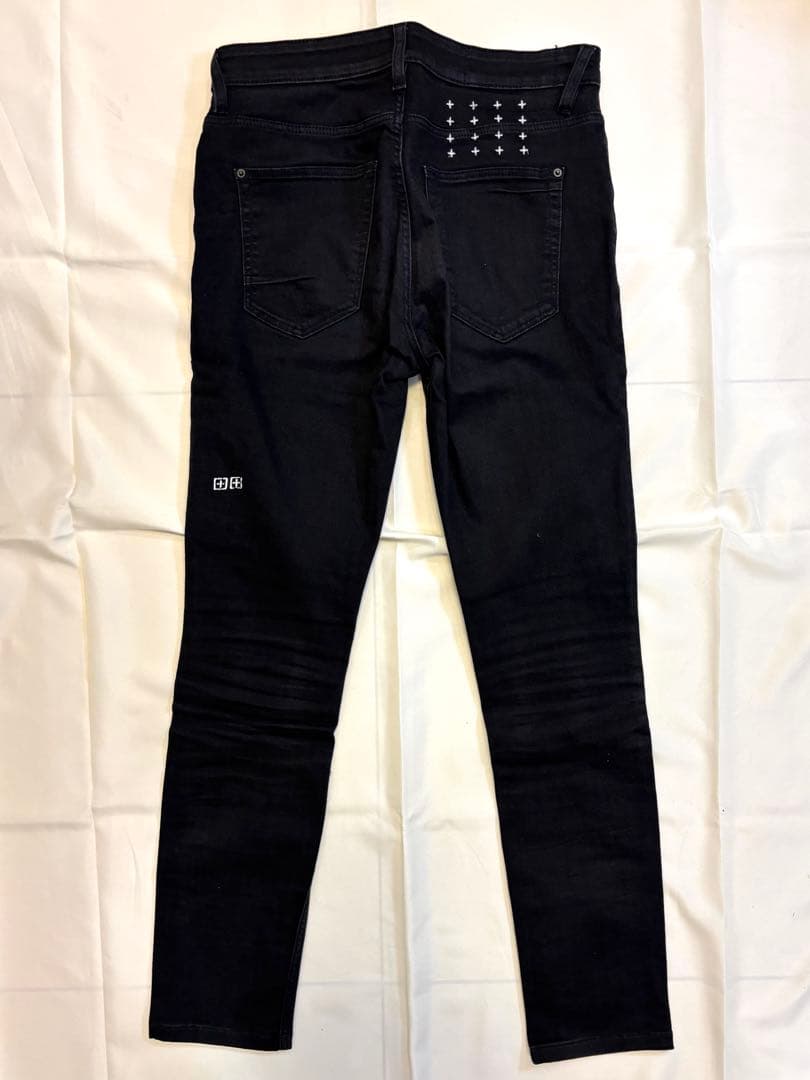 あ　KSUBI ブラック スキニーデニム ジーンズ サイズ30　②